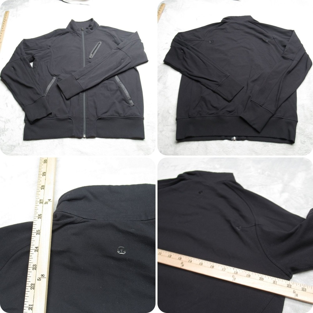 Lululemon Jacket Mens XL Black Pockets Full Zip Athletic Training Running Track
